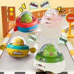 Kids Toys Cars Friction Powered Vehicle Press and Go Back and Forth Animal Car Toys Baby Educational Toy for Toddler Boys Girls