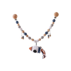 Baby Rattle Toys 0-12 Months Newborn Crochet Rattle Stroller Mobile Toys Wooden Clips Pendant Toys for Newborn Baby Animal Toys