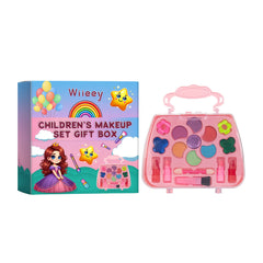 Girls Makeup Set for Children's Cosmetics Kit Princess Makeup Gift Box Lipstick Eyeshadow Blush Safe Non-Toxic Kids Beauty Toys