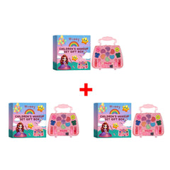 Girls Makeup Set for Children's Cosmetics Kit Princess Makeup Gift Box Lipstick Eyeshadow Blush Safe Non-Toxic Kids Beauty Toys