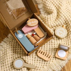 Wooden Baby Toys Simulation Cosmetics Set Pretend Makeup Toys Girls Playing House Game Children Early Education Montessori Toys