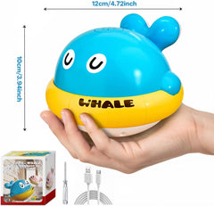 Baby Bath Toys Toddler Bath Toys for Kids Light Up Whale Bath Toys Sprinkler Pool Water Table Infant Toys Bathtub Fountain Toy