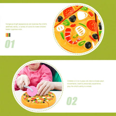 Kids Pizza Cutting Toy Simulation Plastic Pizza Dinette Child Toy Kitchen Pretend Play Food Cooking Kitchen Toys For Girls P9O3