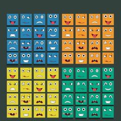 Kids Educational Toys Emotion Change Blocks Expressions Puzzles Children  Cube Games Early Learning Montessori Geometry Face