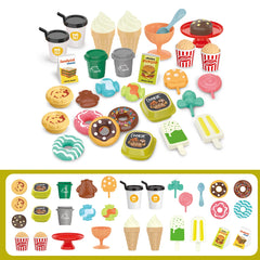 Children's toys: Pretend play, barbecue, fast food, pizza, sushi, afternoon tea, desserts, kitchen food, toy sets