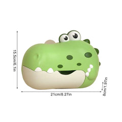 Baby Bath Toys for Kids Music Dinosaur Bubble Machine Bath Toys Bathtub Soap Automatic Bubble Maker Toys Baby Bathroom Toy Gift