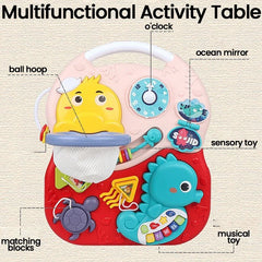 Baby Activity Table Musical Toys Sound Maker Games for Babies Sensory Toys Multi-Functional Movement Developing Educational Toys