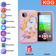 Kids Smart Phone for Girls Boys Kids Cell Phone Toys Dual Camera Music Player 17 Games Toddler Learning Phone For Birthday Gifts