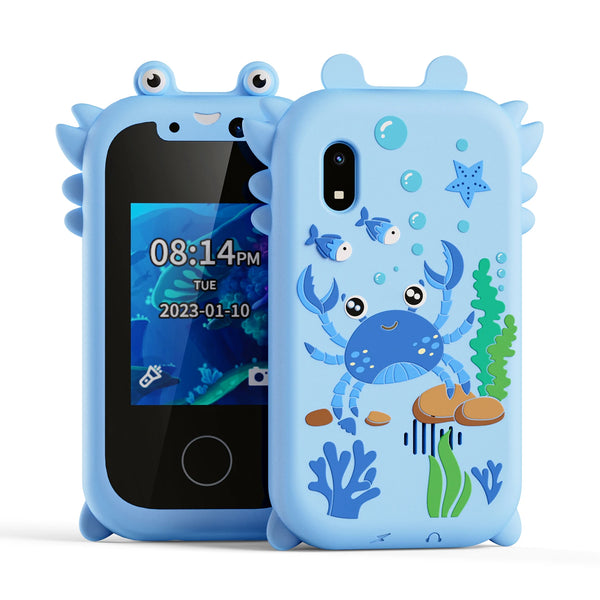 Kids Smart Phone Toys for Girls Christmas Gifts Touchscreen Toddler Learning Cell Toy Phone with Dual Camera Game Music Player