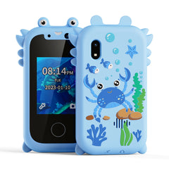 Kids Smart Phone Toys for Girls Christmas Gifts Touchscreen Toddler Learning Cell Toy Phone with Dual Camera Game Music Player