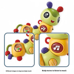 Baby Musical Toys with Light Cartoon Fun INSECTS Educational Interactive Cognitive Enlighten Sensory Toy for 6-12 Months Toddler