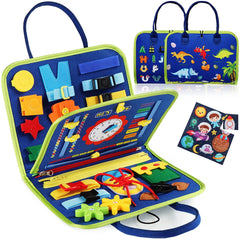 Montessori Toys Busy Board Sensory Activity Developing Board for Motor Skills,Learning Board for Toddlers  Christmas Gift